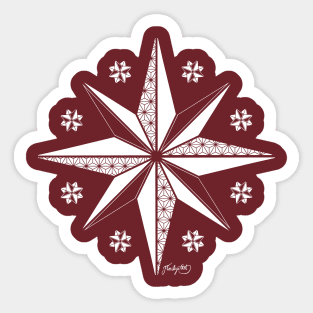 Star of Fëanor (white) Sticker